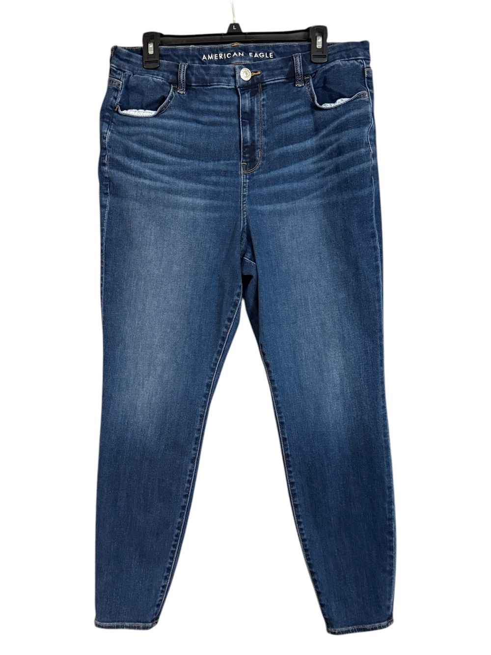 American Eagle Outfitters Curvy Hi-Rise Dark Blue Jeggings